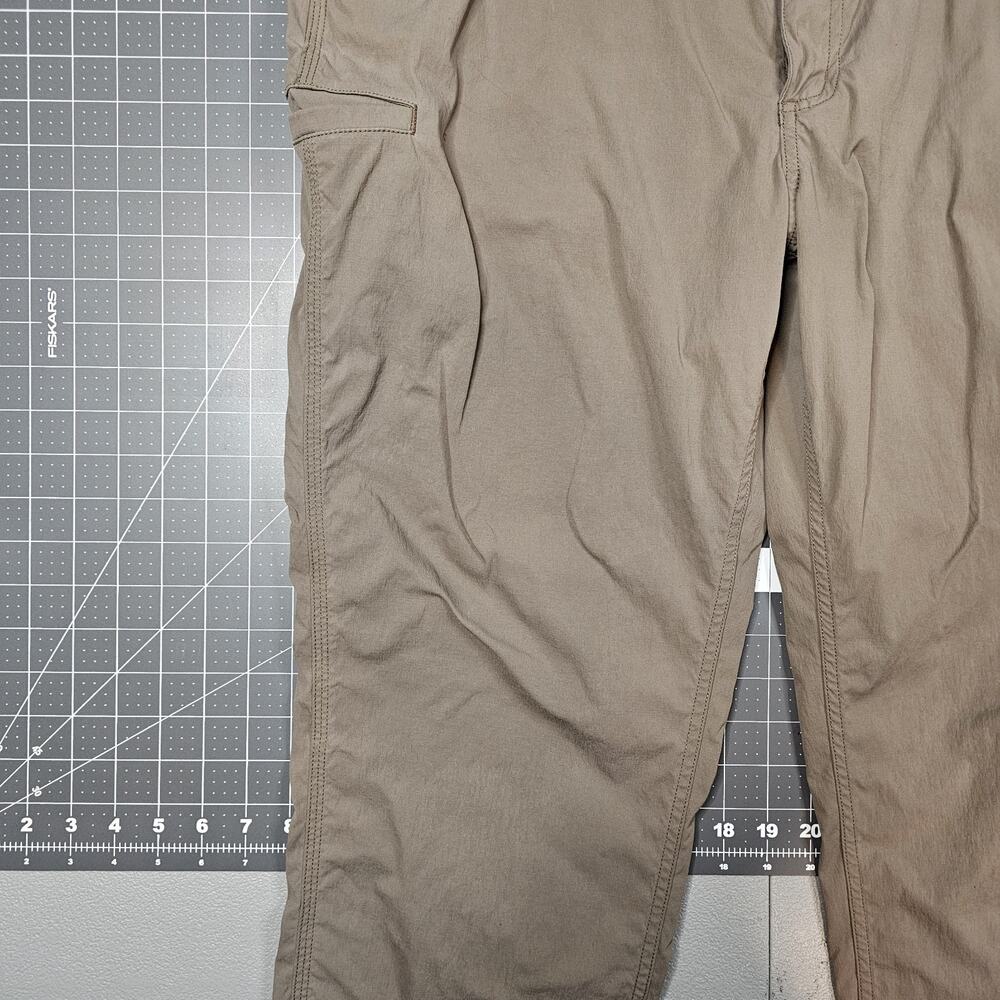 Carhartt Force Pants Mens 38x34 Green Ripstop Nylon Pocket Work Outdoor Stretch - Picture 3 of 16